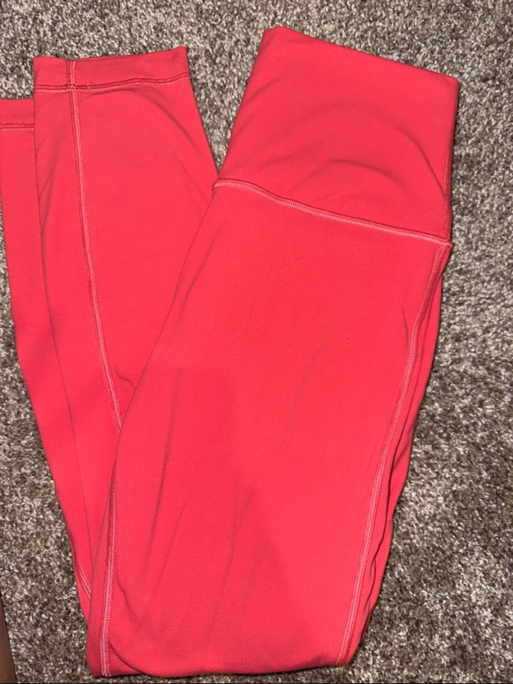 High-Waist Coral Active Leggings